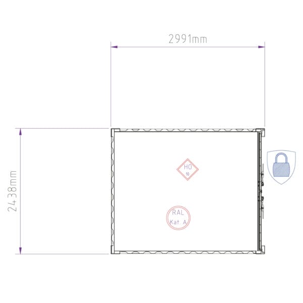 B+L Lagercontainer 10’