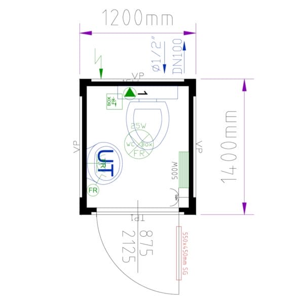 B+L Sanitärcontainer 6‘/8‘